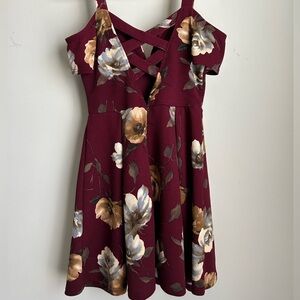 Women’s Red Floral Dress by Mine size Medium